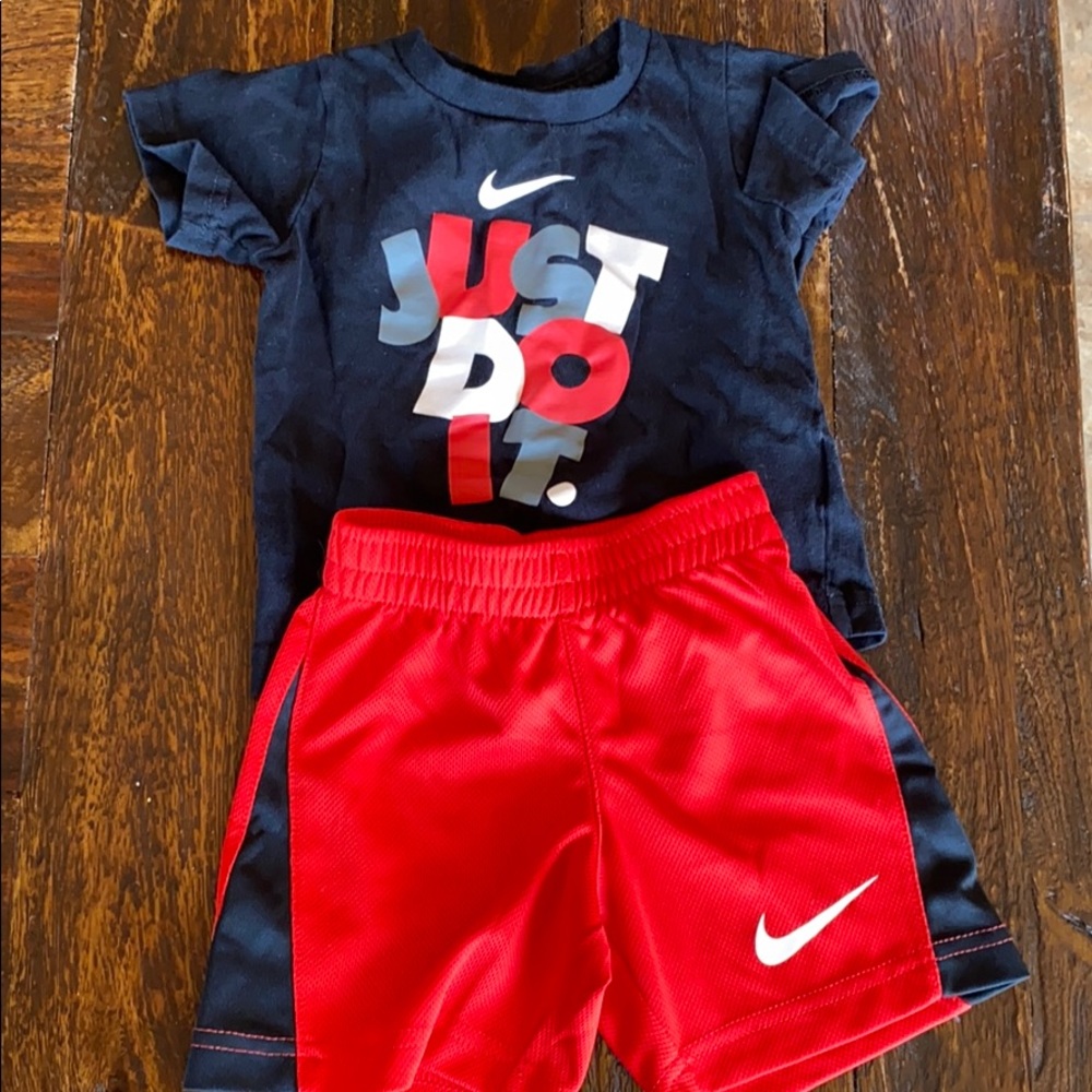 2T Nike “just do it” boy short set